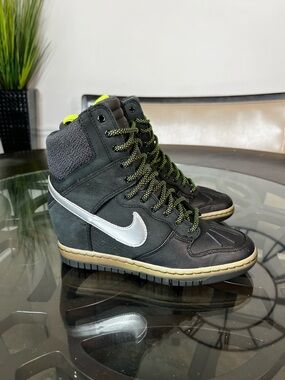 Nike Dunk Sky Hi Essential Hidden Wedge Sneaker
Black/Metallic 7.5